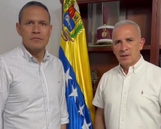 Encuentro entre alcalde electo de Cúcuta, Jorge Acevedo y Freddy Bernal, gobernador del Estado Táchira, Venezuela.