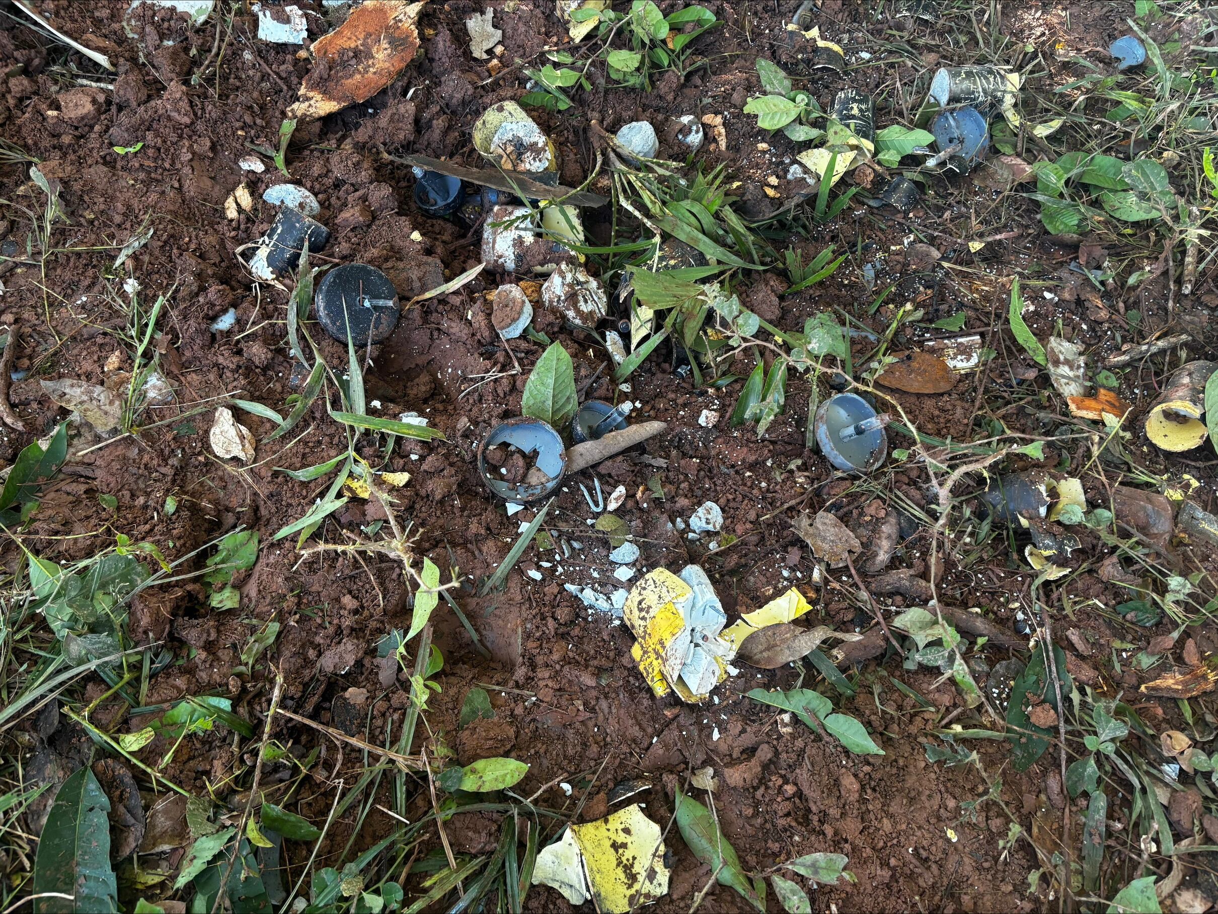 Minas antipersonal en el Meta. Foto: Suministrada