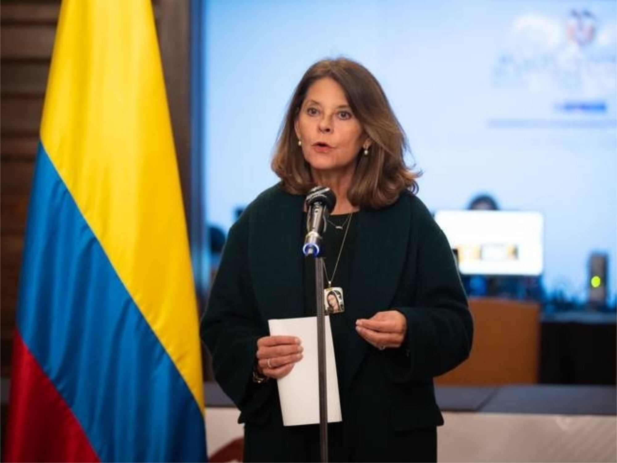 Canciller y vicepresidenta Marta Lucía Ramírez. Foto: Cortesía Cancillería.