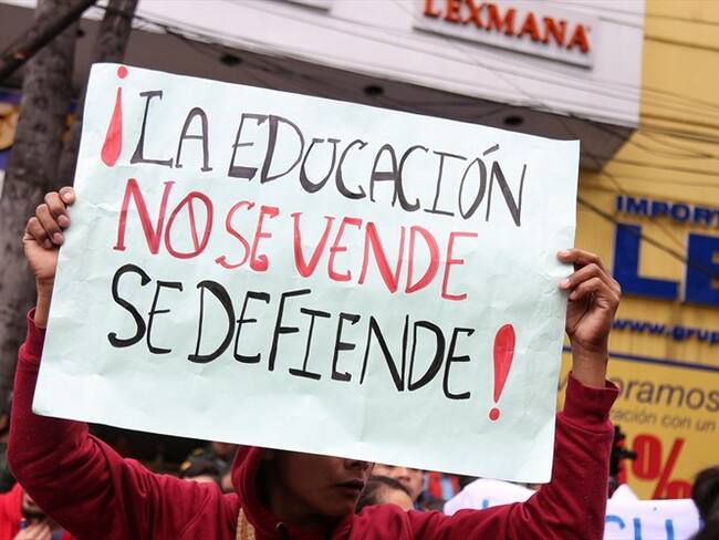 Hay alarma entre los estudiantes porque del presupuesto asignado para la educación se autorizó pagar demandas contra el Estado. Vuelven las protestas.. Foto: Colprensa