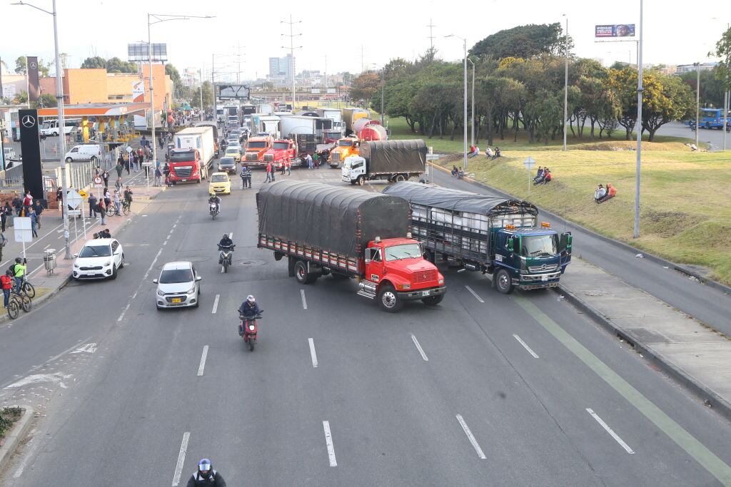 Paro camionero en Colombia. (Photo by Daniel Garzon Herazo/NurPhoto via Getty Images)