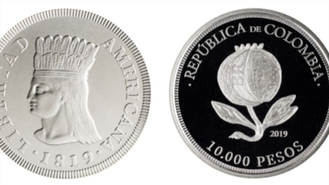 A partir de este lunes 4 de octubre circula la moneda del Bicentenario de la Independencia de Colombia. Foto: Banco de la República