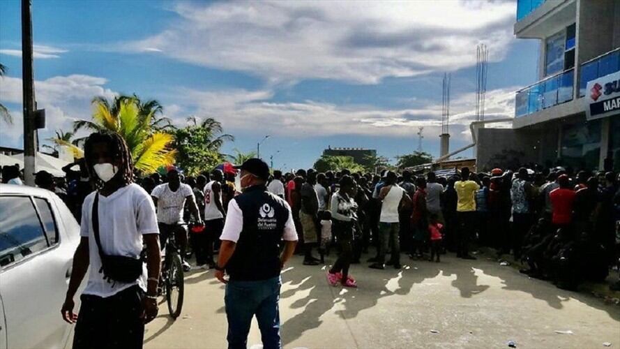 La vicepresidenta y canciller Marta Lucía Ramírez intervino en un debate de la Comisión Segunda del Senado sobre la crisis migratoria en el municipio de Necoclí. Foto: Colprensa / EXTERNOS