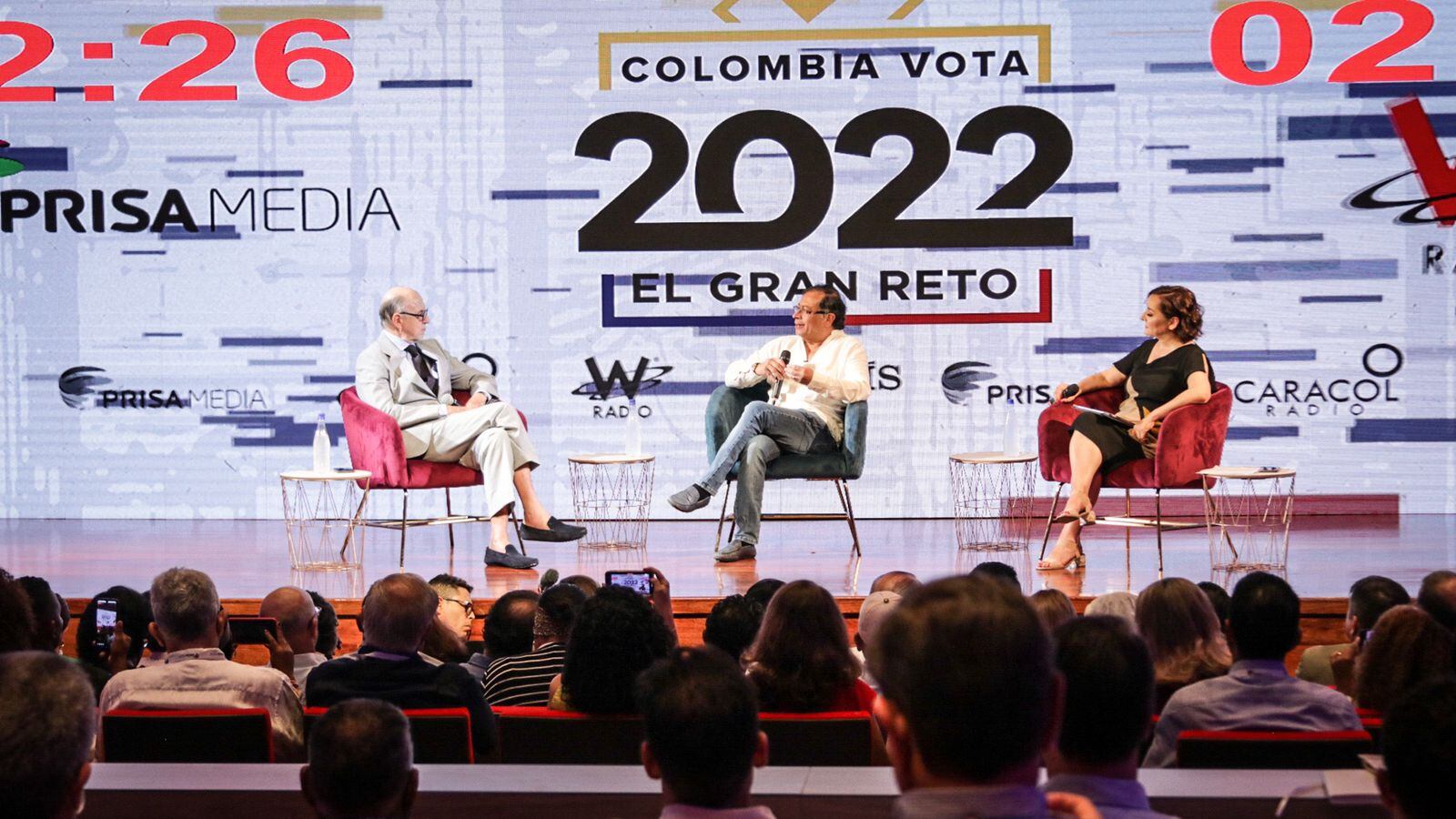 Gustavo Petro en el Festival del Pensamiento Prisa. Foto: Prisa Media