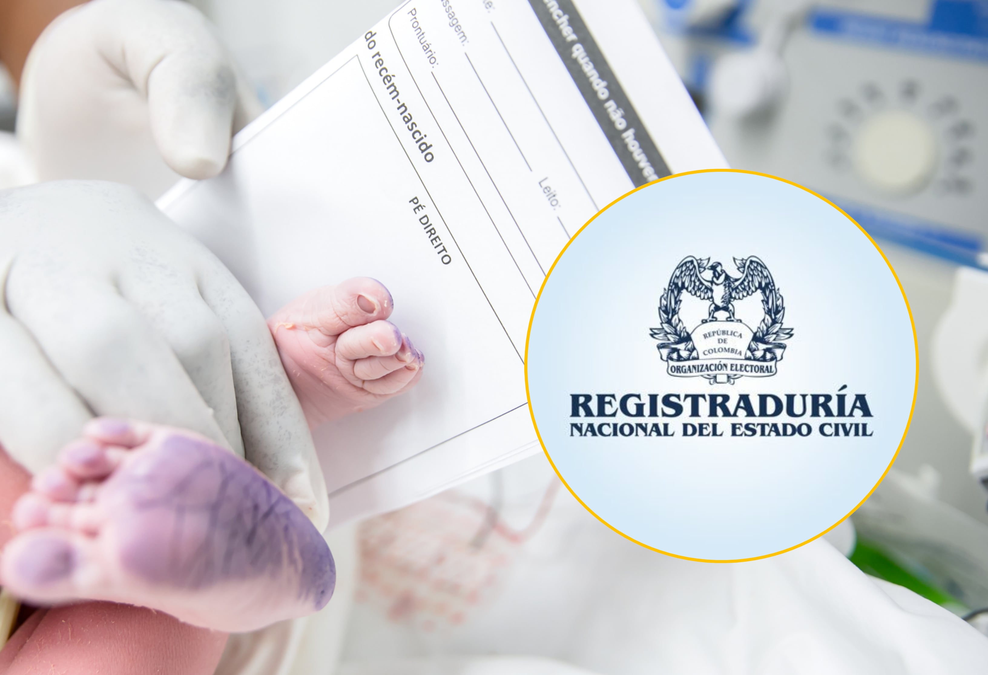 Imagen de referencia y logo de la Registraduría Nacional. Foto: Getty Images / Registraduría