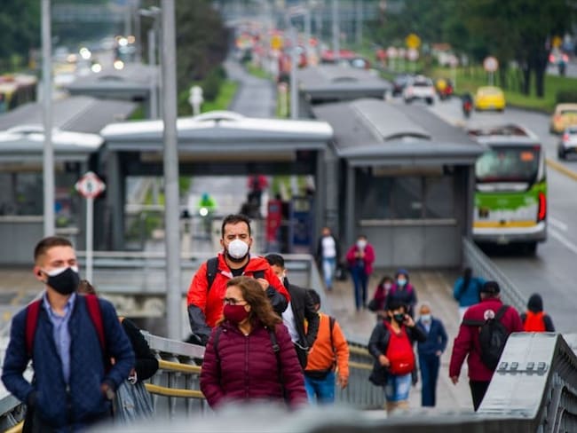 Cambios en Trasnmilenio por nuevas medidas en Bogotá. Foto: Getty Images