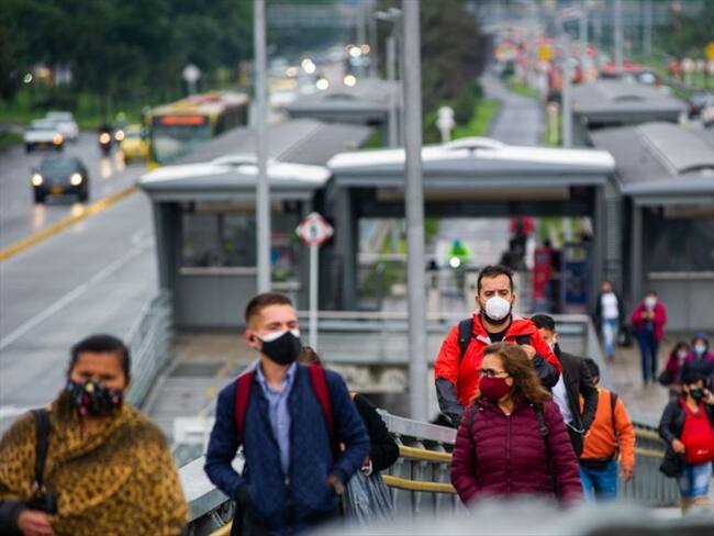 Cambios en Trasnmilenio por nuevas medidas en Bogotá. Foto: Getty Images