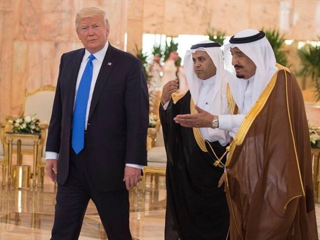Trump llegó a Arabia Saudita, primera etapa de su primer viaje al exterior. Foto: Agencia EFE