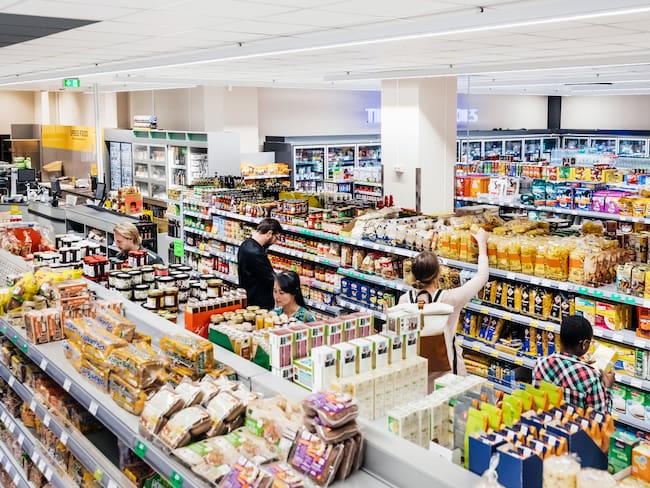 Imagen de referencia de supermercado. Foto: Getty Images.
