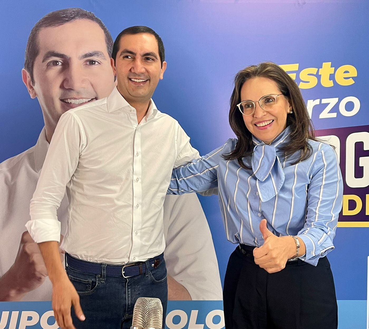Viviane Morales y David Barguil. Foto Cortesía campaña David Barguil.