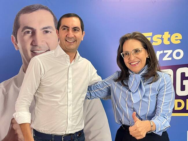 Viviane Morales y David Barguil. Foto Cortesía campaña David Barguil.