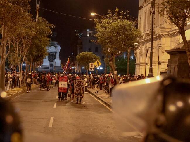 Manifestaciones en Perú. (Photo by Klebher Vasquez/Anadolu Agency via Getty Images)