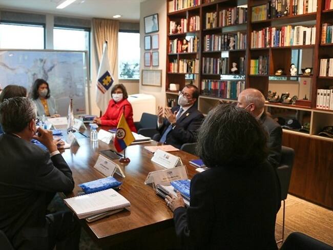 La Fiscalía General de la Nación atendió la visita de la Comisión Interamericana de Derechos Humanos (CIDH). Foto: Colprensa / VICEPRESIDENCIA
