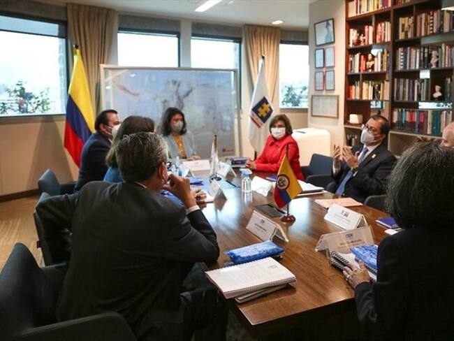 La Fiscalía General de la Nación atendió la visita de la Comisión Interamericana de Derechos Humanos (CIDH). Foto: Colprensa / VICEPRESIDENCIA