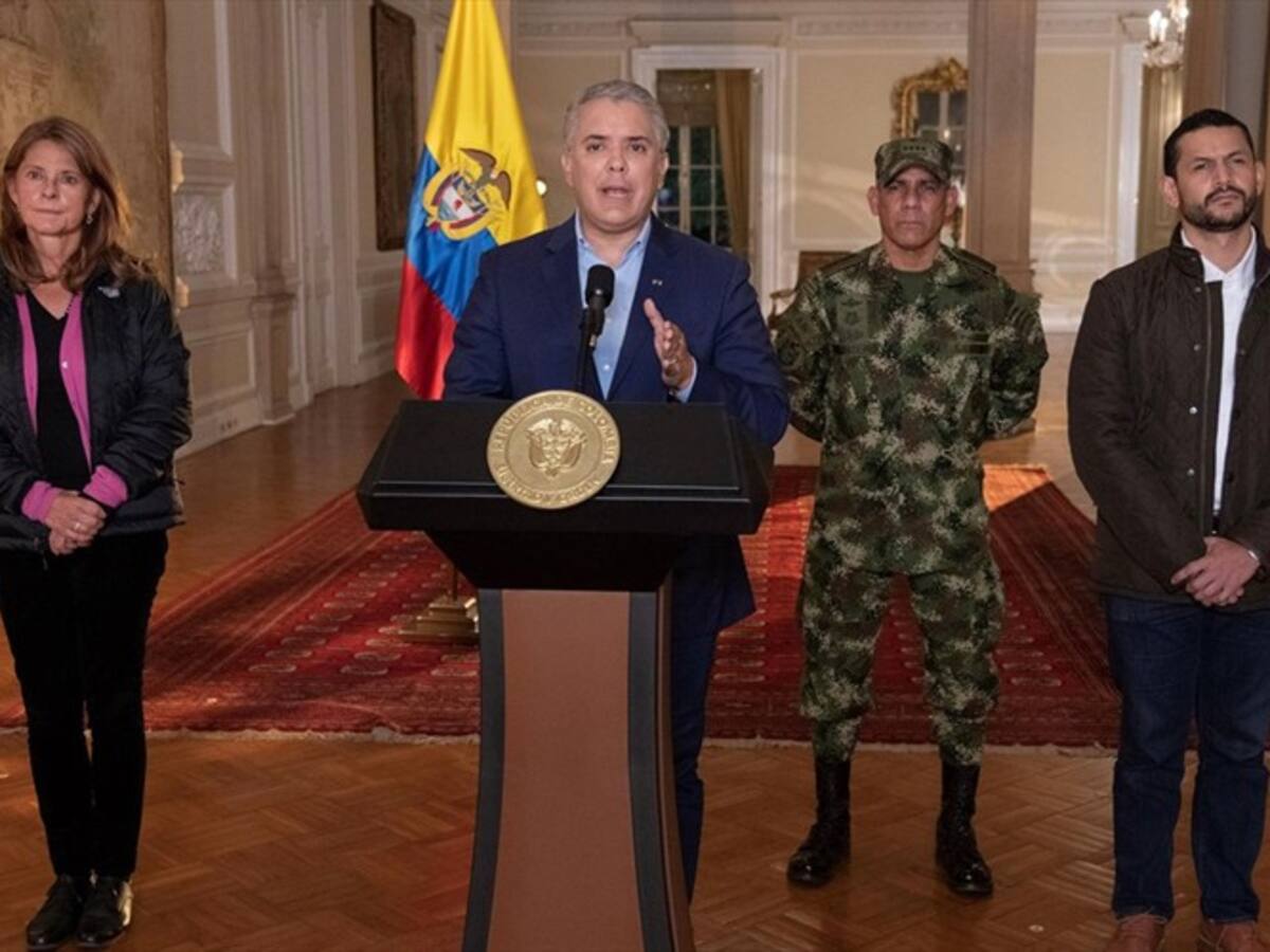 Duque anuncia que las FF.MM. se mantendrán en las ciudades donde hay un alto riesgo