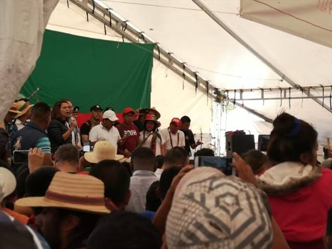 Las comunidades indígenas del Cauca bloquearon la vía Panamericana en varios puntos entre las ciudades de Cali y Popayán. Foto: Richard Calpa