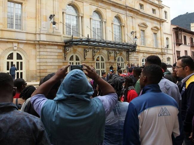 Vista del Teatro Colón de Bogotá. Foto: Agencia EFE
