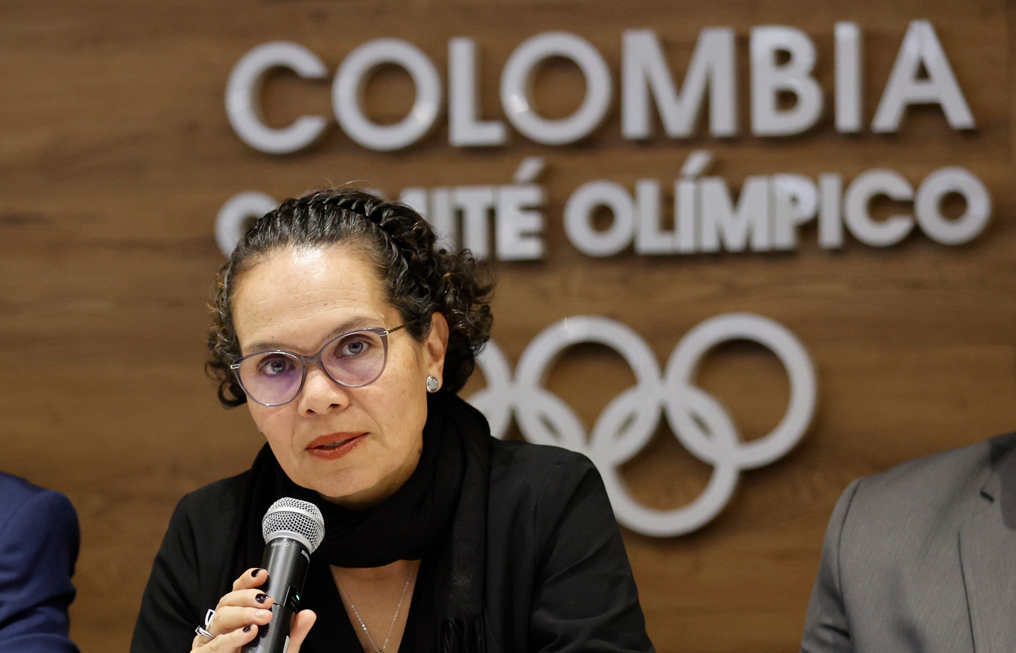 Ministra colombiana del Deporte, Astrid Bibiana Rodríguez. Foto: EFE.