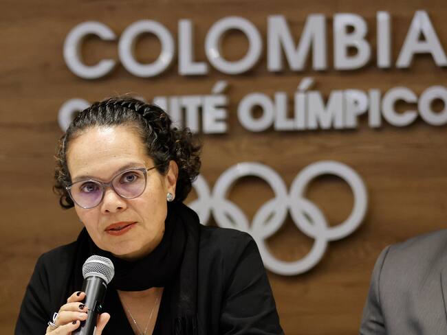 Ministra colombiana del Deporte, Astrid Bibiana Rodríguez. Foto: EFE.