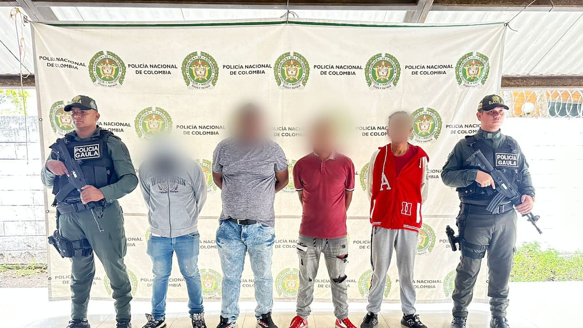 Capturan a nueve presuntos integrantes del Clan del Golfo en Montería
