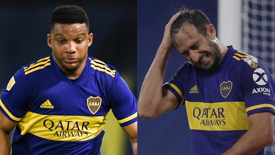 Frank Fabra y Carlos Izquierdoz se reconciliaron en redes sociales. Foto: Marcelo Endelli/Getty Images - Juan Ignacio Roncoroni – Pool