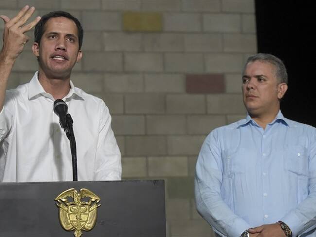 El presidente Iván Duque se refirió a la decisión de la Asamblea Constitucional de Venezuela de quitarle la inmunidad parlamentaria a Juan Guaidó. Foto: Getty Images
