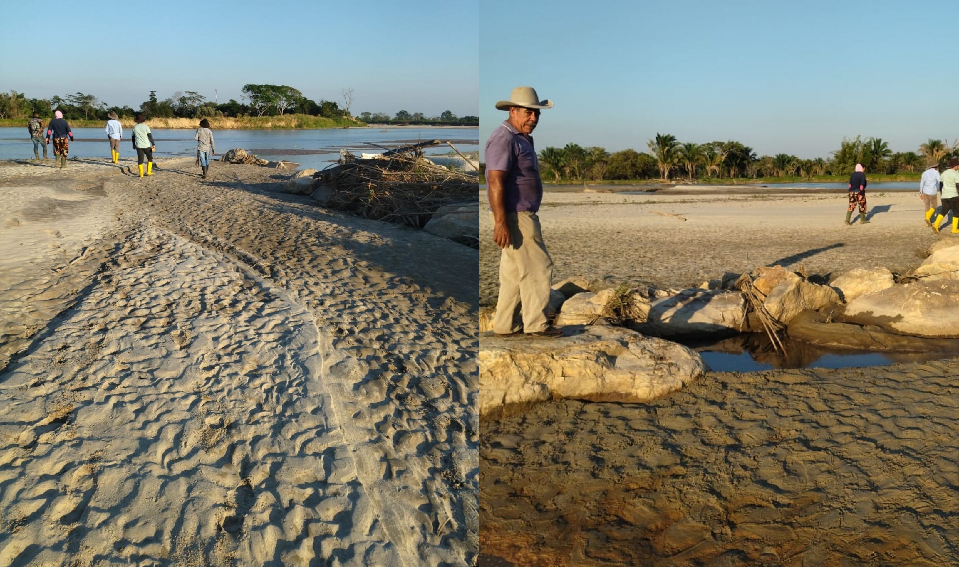 El Botalón Arauca, río Cusay ha arrastrado varios cultivos. Fotos: Cortesía.