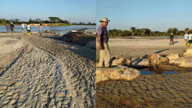El Botalón Arauca, río Cusay ha arrastrado varios cultivos. Fotos: Cortesía.