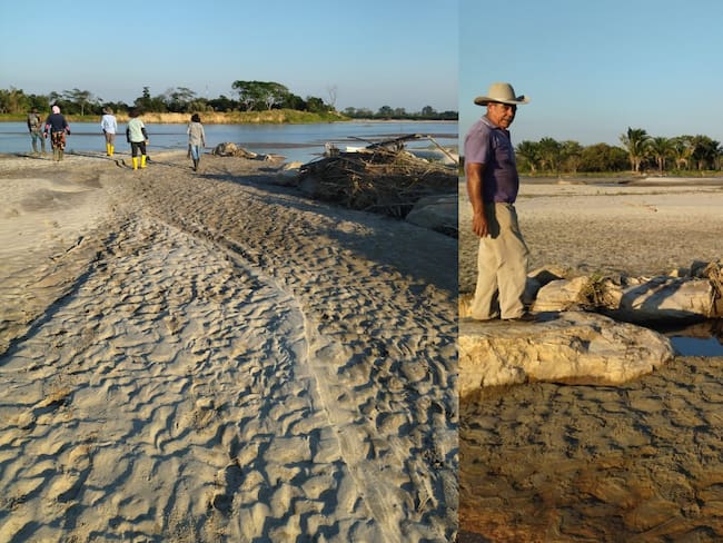 El Botalón Arauca, río Cusay ha arrastrado varios cultivos. Fotos: Cortesía.