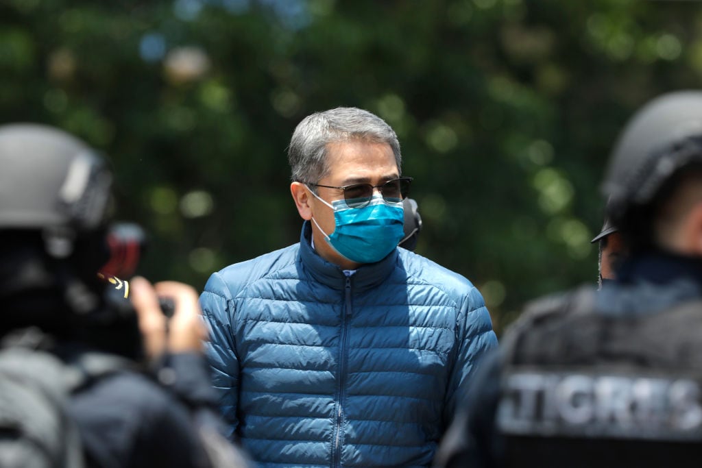 Expresidente de Honduras Juan Orlando Hernández. Foto: Jorge Cabrera/Getty Images