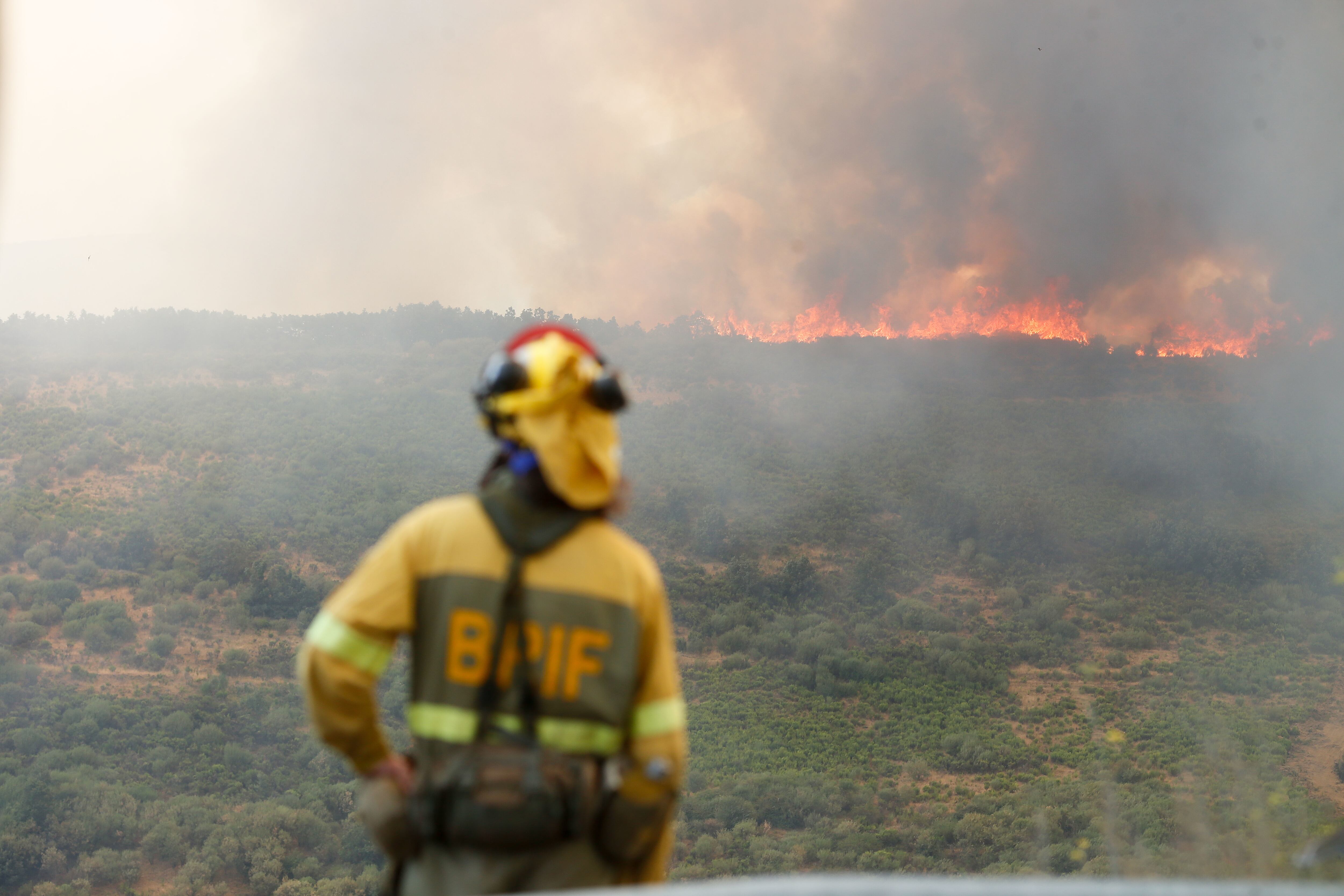 Incendio en La Baña, Encinedo, La Cabrera, Leon, Castilla. Foto: Carlos Castro/Europa Press via Getty Images