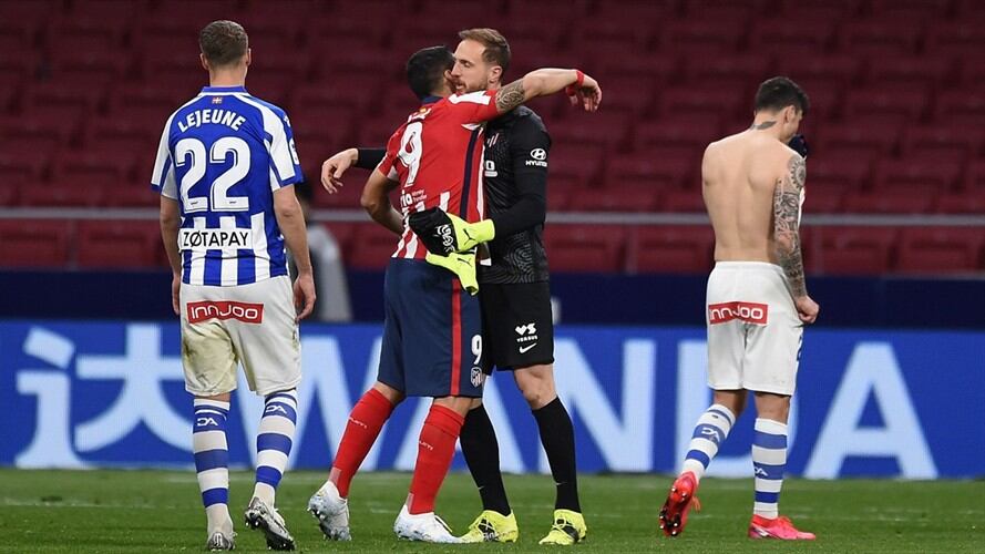 Luis Suárez y Oblak, claves en la victoria del Atlético de Madrid ante el Alavés. Foto: Denis Doyle/Getty Images
