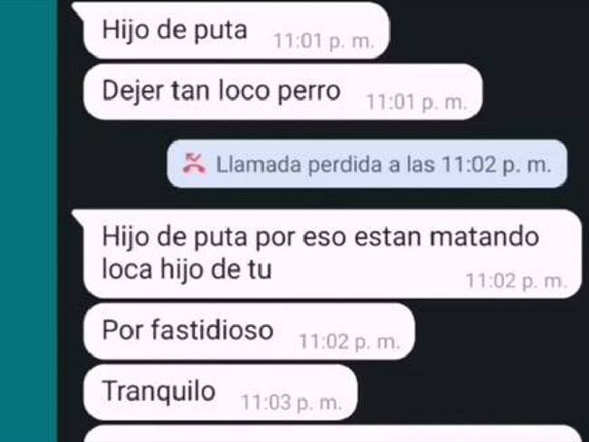 Amenazas Ferley Sierra . Foto: suministrada.