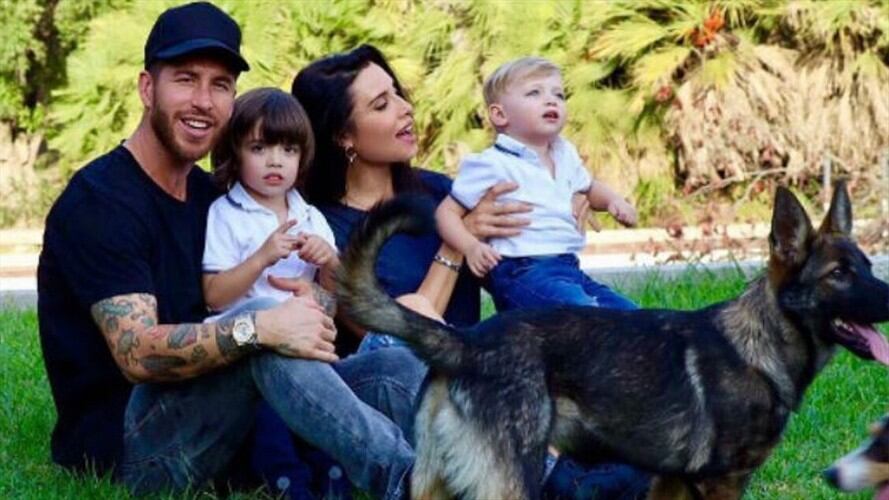 Sergio Ramos y su familia. Foto: Bang Media