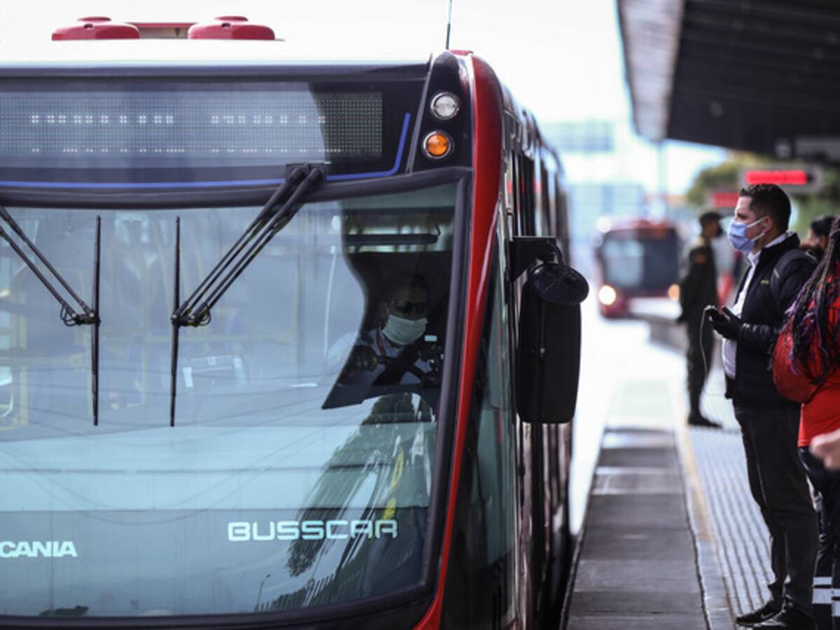 Uso de tapabocas será obligatorio en el transporte público de Bogotá