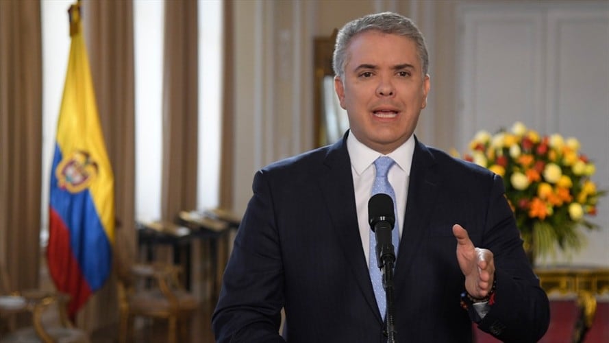 Duque anuncia recompensa de $3 mil millones por cada disidente del video . Foto: Presidencia