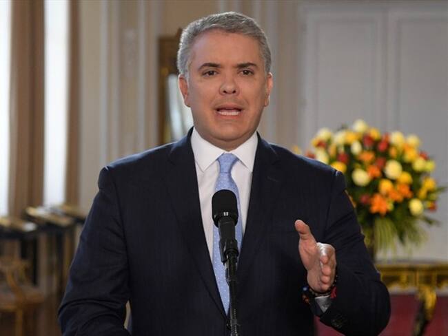 Duque anuncia recompensa de $3 mil millones por cada disidente del video . Foto: Presidencia