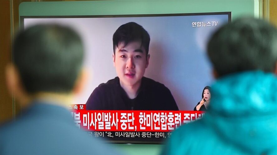 el video es Kim Han Sol, un hijo de Kim Jong Nam que se cree tiene 22 años. Foto: Getty Images