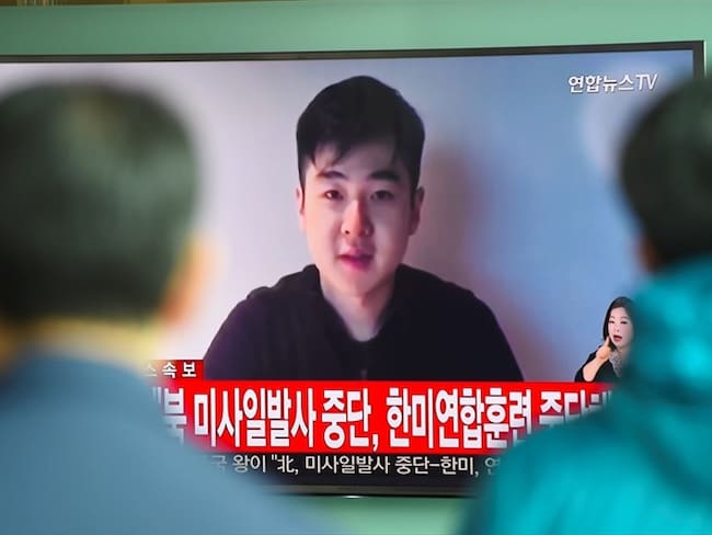 el video es Kim Han Sol, un hijo de Kim Jong Nam que se cree tiene 22 años. Foto: Getty Images