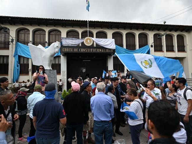 Manifestaciones en Guatemala. Foto: Getty Images.