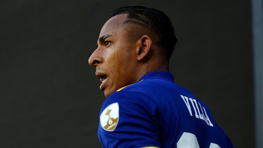 Sebastián Villa, lo mejor de Boca ante Santos. Foto: Marcelo Endelli/Getty Images