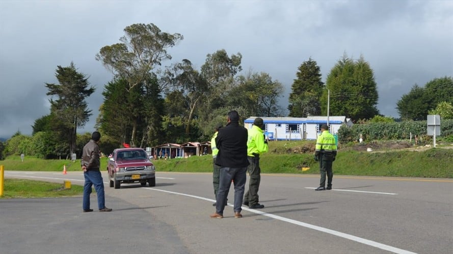 Policía de Tránsito hace controles. . Foto: Alcaldía de Tunja