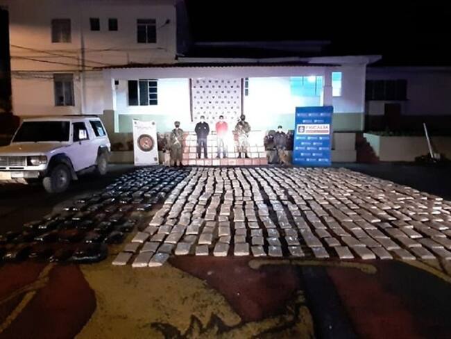 Incautación de marihuana en varias regiones del país, entre ellas Caldas. Foto: Tomada de Prensa de la Fiscalía Seccional Caldas.