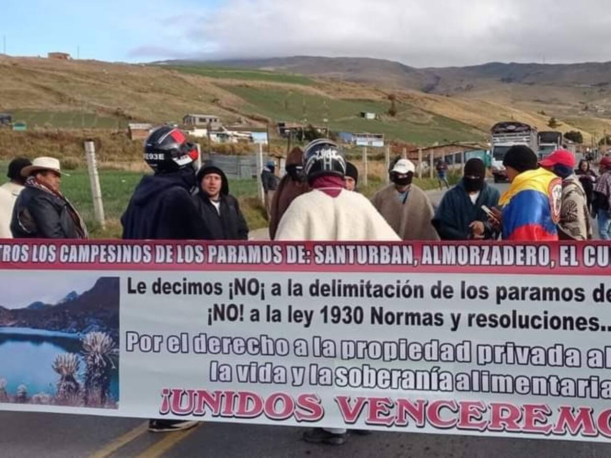 Habrá paso vehicular parcial en Curos durante paro campesino