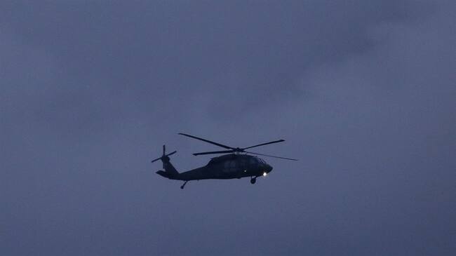 Concierto en helicóptero en Medellín. Foto: Colprensa