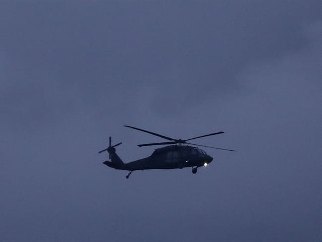 Concierto en helicóptero en Medellín. Foto: Colprensa