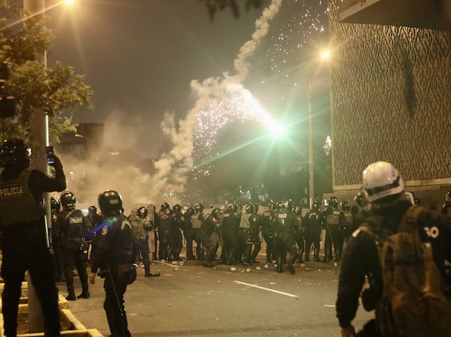Protestas en Perú. Foto: Klebher Vasquez/Anadolu via Getty Images