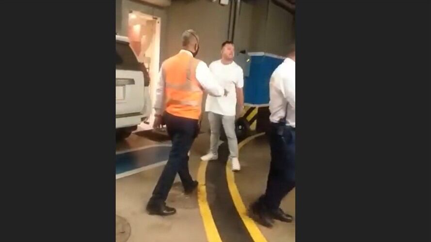 Felipe Castaño fue multado por la Policía tras su comportamiento. Foto: Captura de pantalla