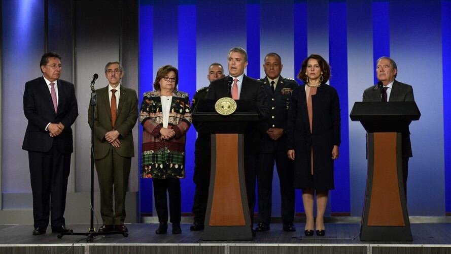 Iván Duque anunció que se creará un “cuerpo de jueces” que priorizará los casos de asesinatos de líderes sociales. Foto: Presidencia