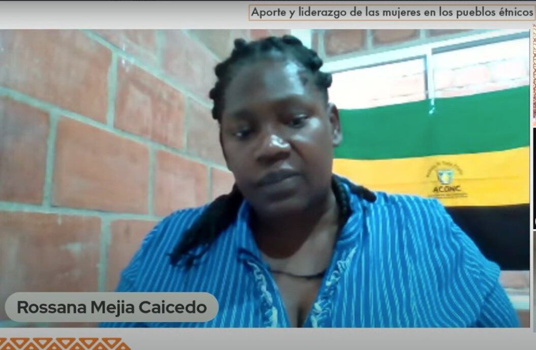 Rossana Mejía. Foto: Twitter @ComisionVerdadC